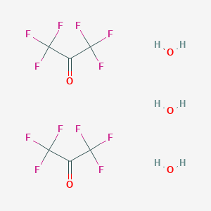 molecular formula C6H6F12O5 B082577 Hexafluoroacetone sesquihydrate CAS No. 13098-39-0
