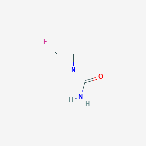 molecular formula C4H7FN2O B8258227 3-Fluoroazetidine-1-carboxamide 