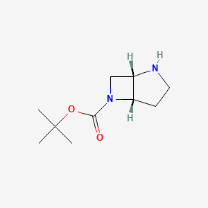 molecular formula C10H18N2O2 B8258240 tert-butyl (1S,5S)-2,6-diazabicyclo[3.2.0]heptane-6-carboxylate 