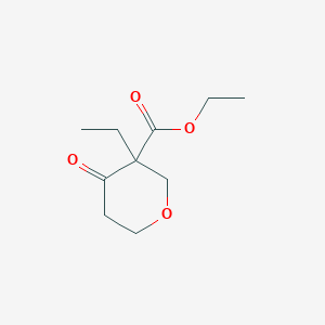 molecular formula C10H16O4 B8258272 Ethyl 3-ethyl-4-oxooxane-3-carboxylate 