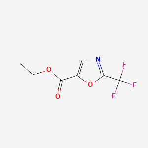 molecular formula C7H6F3NO3 B8258342 Ethyl 2-(trifluoromethyl)oxazole-5-carboxylate 