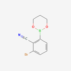2-Bromo-6-(1,3,2-dioxaborinan-2-yl)benzonitrile