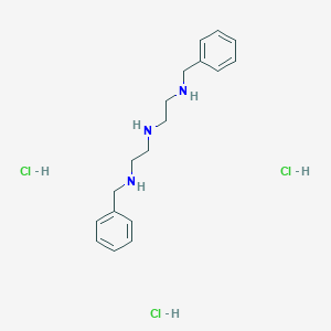 molecular formula C18H28Cl3N3 B8258697 N1-Benzyl-N2-(2-(benzylamino)ethyl)ethane-1,2-diamine trihydrochloride 