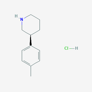 molecular formula C12H18ClN B8259124 (S)-3-(p-tolyl)piperidine hydrochloride 