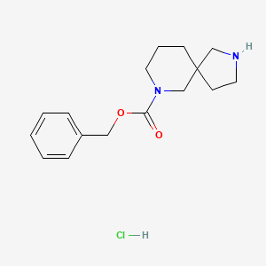 molecular formula C16H23ClN2O2 B8259671 benzyl 2,7-diazaspiro[4.5]decane-7-carboxylate hydrochloride 