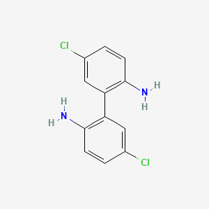 molecular formula C12H10Cl2N2 B8259861 5,5'-Dichloro-[1,1'-biphenyl]-2,2'-diamine 