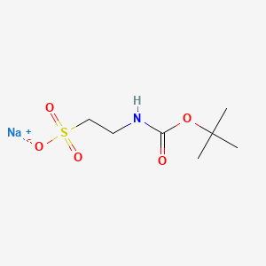 molecular formula C7H14NNaO5S B8259871 Sodium 2-((tert-butoxycarbonyl)amino)ethane-1-sulfonate 
