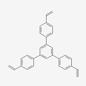 molecular formula C30H24 B8259886 1,3,5-tris(4-ethenylphenyl)benzene 