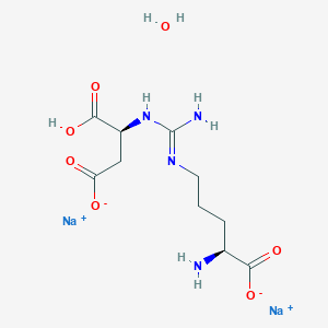 molecular formula C10H18N4Na2O7 B8260031 Argininosuccinic acid hydrate disodium salt 