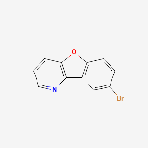 molecular formula C11H6BrNO B8260075 8-Bromobenzofuro[3,2-b]pyridine 