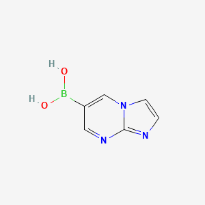 molecular formula C6H6BN3O2 B8260189 Imidazo[1,2-A]pyrimidin-6-ylboronic acid 
