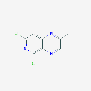 molecular formula C8H5Cl2N3 B8260231 5,7-dichloro-2-methylpyrido[3,4-b]pyrazine 