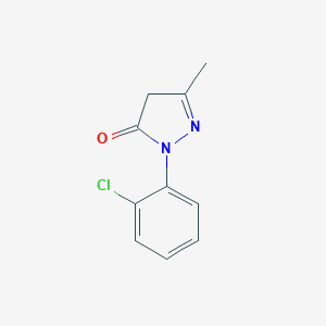 molecular formula C10H9ClN2O B082603 1-(2-Chlorophenyl)-3-methyl-2-pyrazolin-5-one CAS No. 14580-22-4