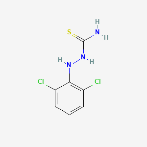 molecular formula C7H7Cl2N3S B8260340 Hydrazinecarbothioamide, 2-(2,6-dichlorophenyl)- 