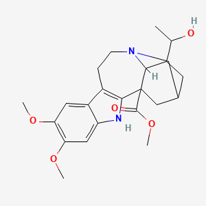 molecular formula C23H30N2O5 B8260431 19(S)-Hydroxyconopharyngine 