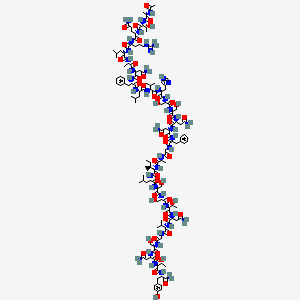 molecular formula C140H218N42O46 B8260464 Acetyl-amylin(8-37)(human) 