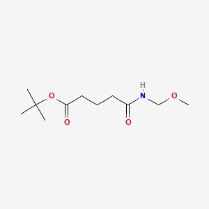 molecular formula C11H21NO4 B8260472 Tert-butyl 4-(methoxymethylcarbamoyl)butanoate 