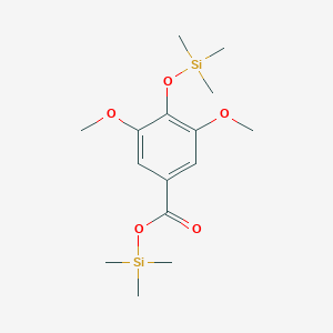 molecular formula C15H26O5Si2 B082605 Trimethylsilyl 3,5-dimethoxy-4-(trimethylsilyloxy)benzoate CAS No. 10517-29-0