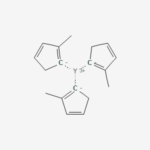 molecular formula C18H21Y B8260576 Tris(methylcyclopentadienyl)yttrium(III); 329735-72-0 