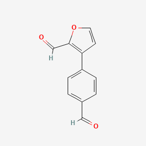 molecular formula C12H8O3 B8260593 Benzaldehyde,4-(3-furanyl)- 