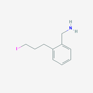 molecular formula C10H14IN B8260812 Benzenemethanamine, 3-iodo-N-propyl- 