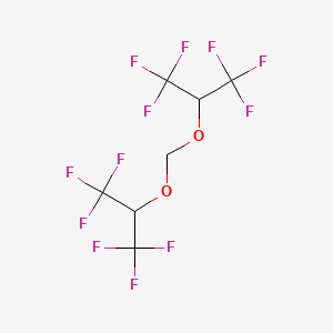 molecular formula C7H4F12O2 B8261026 Propane, 2,2'-[methylenebis(oxy)]bis[1,1,1,3,3,3-hexafluoro- CAS No. 194039-81-1