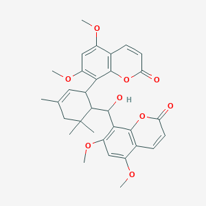 molecular formula C32H34O9 B8261245 Toddalosin 