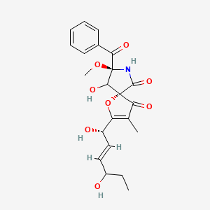 (5S,8S)-8-benzoyl-2-[(E,1S)-1,4-dihydroxyhex-2-enyl]-9-hydroxy-8-methoxy-3-methyl-1-oxa-7-azaspiro[4.4]non-2-ene-4,6-dione