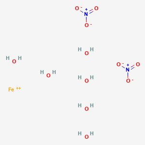 molecular formula FeH12N2O12 B082617 Ferrous nitrate hexahydrate CAS No. 13476-08-9