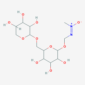 molecular formula C13H24N2O11 B8261855 Methyl-oxido-[[(2S,3R,4S,5R,6R)-3,4,5-trihydroxy-6-[[(2R,3R,4S,5R)-3,4,5-trihydroxyoxan-2-YL]oxymethyl]oxan-2-YL]oxymethylimino]azanium 