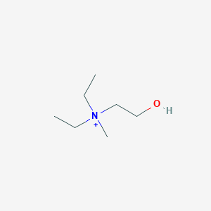 molecular formula C7H18NO+ B082619 diethyl-(2-hydroxyethyl)-methylazanium CAS No. 13213-99-5