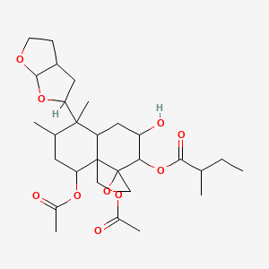 molecular formula C29H44O10 B8261937 Dihydroajugapitin 