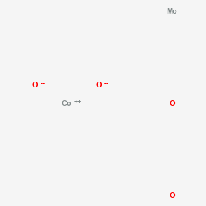 molecular formula CoMoO4-6 B082621 Cobalt(2+);molybdenum;oxygen(2-) CAS No. 12640-46-9