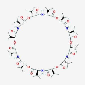 molecular formula C60H102N6O18 B082623 Dodeca-valinomycin CAS No. 13507-80-7