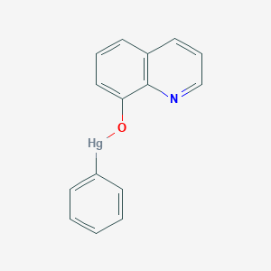 molecular formula C15H11HgNO B082624 phenyl(quinolin-8-olato-N1,O8)mercury CAS No. 14354-56-4