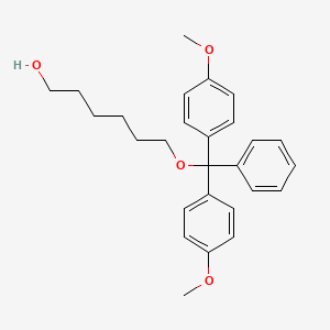 molecular formula C27H32O4 B8262432 6-[Bis-(4-methoxy-phenyl)-phenyl-methoxy]-hexan-1-ol CAS No. 142685-32-3