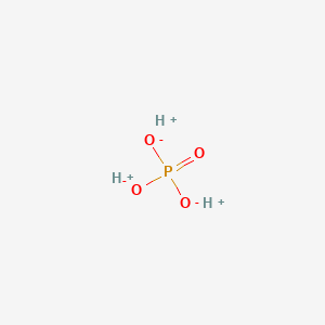 molecular formula HPO4(2−)<br>HO4P-2 B082625 Hydron;phosphate CAS No. 14066-19-4