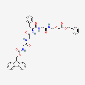 molecular formula C40H41N5O9 B8262517 Fmoc-Gly-Gly-Phe-Gly-CH2-O-CH2-Cbz 