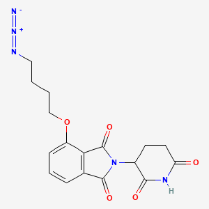molecular formula C17H17N5O5 B8262563 Thalidomide-O-C4-azide 