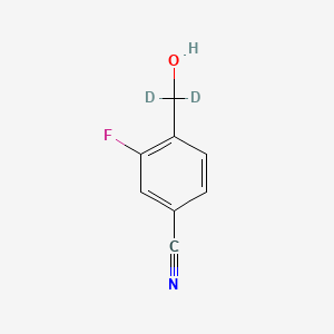 3-Fluoro-4-(hydroxymethyl)benzonitrile-D2