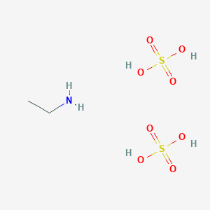 molecular formula C2H11NO8S2 B8262654 ethanamine;sulfuric acid 
