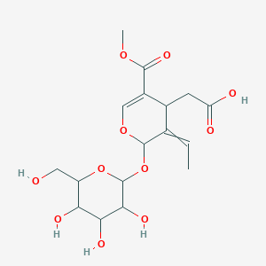 molecular formula C17H24O11 B8262815 ELENOLIC ACID 2-O-GLUCOSIDE 