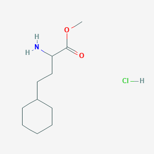 molecular formula C11H22ClNO2 B8262880 methyl 2-amino-4-cyclohexylbutanoate;hydrochloride CAS No. 1262538-19-1