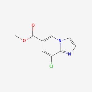 molecular formula C9H7ClN2O2 B8263501 Methyl 8-chloroimidazo[1,2-a]pyridine-6-carboxylate 