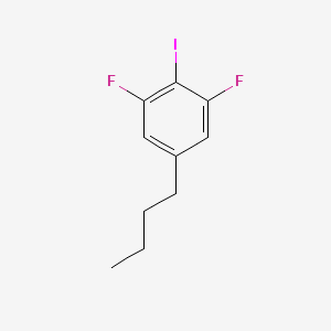 molecular formula C10H11F2I B8263522 5-Butyl-1,3-difluoro-2-iodobenzene 