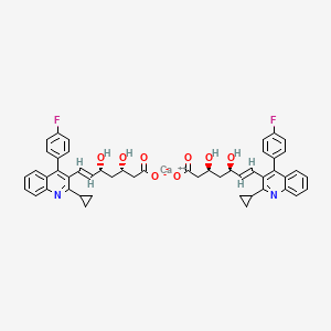 molecular formula C50H46CaF2N2O8 B8263585 (3S,5R)-Pitavastatin calcium 
