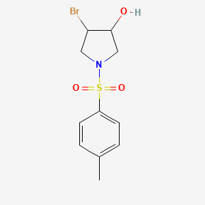 molecular formula C11H14BrNO3S B8263734 4-Bromo-1-tosylpyrrolidin-3-ol 