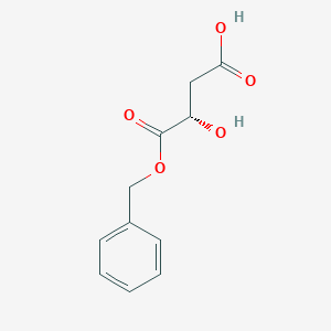 molecular formula C11H12O5 B8263746 Butanedioic acid, 2-hydroxy-, 1-(phenylmethyl) ester, (2S)- CAS No. 66178-04-9