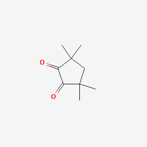 molecular formula C9H14O2 B8263961 3,3,5,5-Tetramethyl-1,2-cyclopentanedione CAS No. 20633-06-1