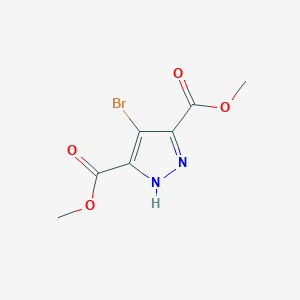 molecular formula C7H7BrN2O4 B8263975 Dimethyl 4-bromo-1H-pyrazole-3,5-dicarboxylate CAS No. 94009-29-7